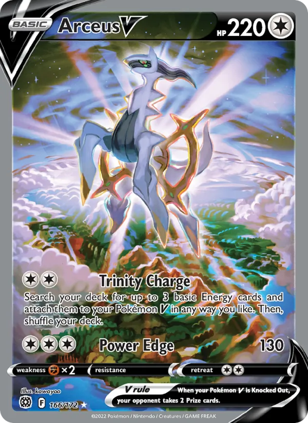 Arceus V Holo 166/172 Brilliant Stars Pokémon Card