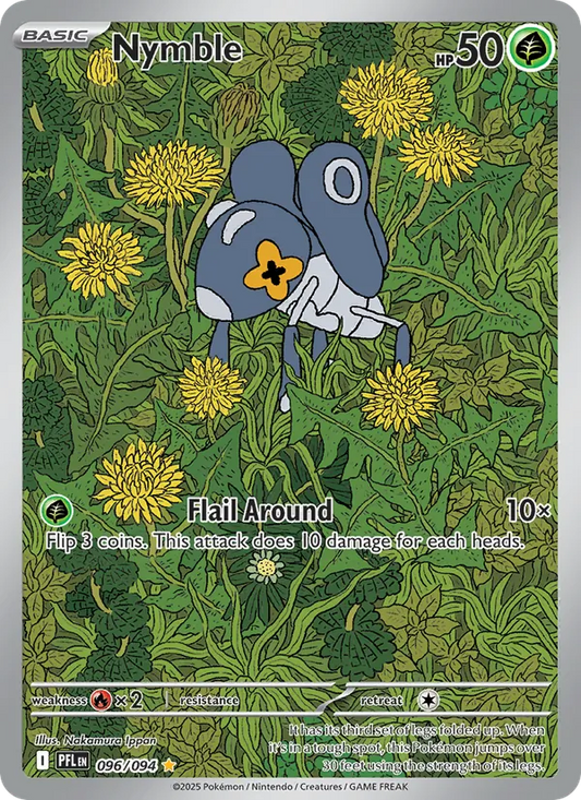 Nymble Holo 096/94 Phantasmal Flames Pokémon Card