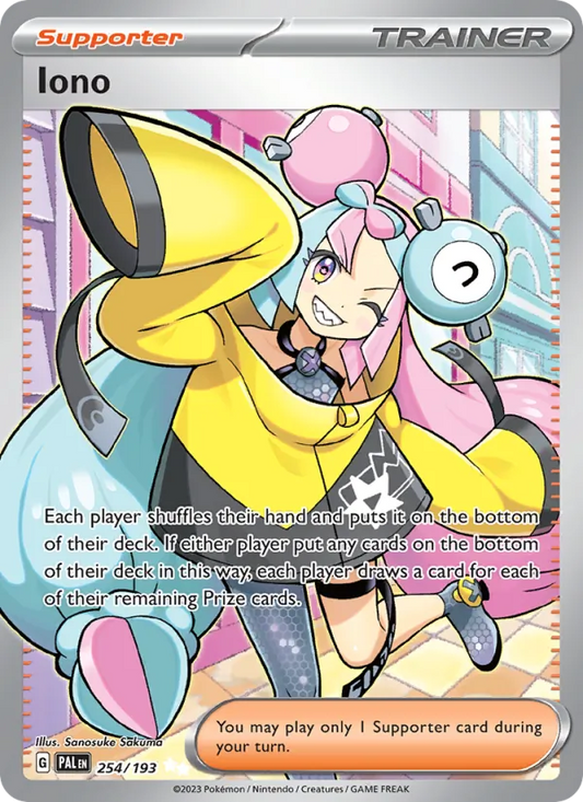 Iono Holo 254/193 Paldea Evolved Pokémon Card