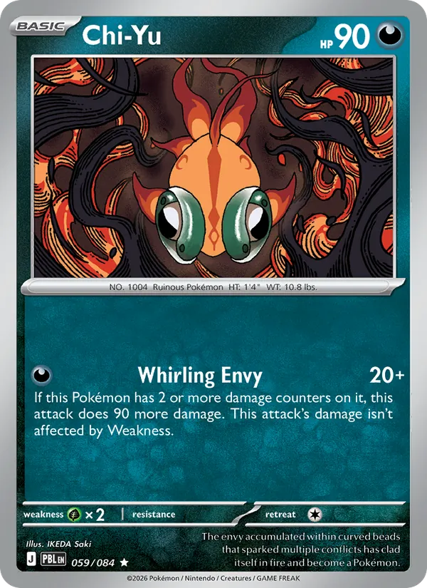Chi-Yu Holofoil 059/84 Pitch Black Pokémon Card
