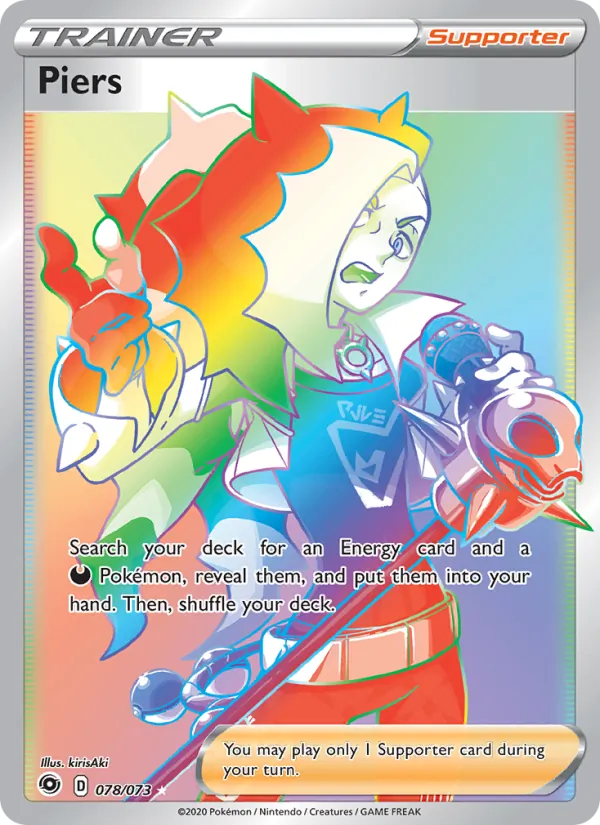 Piers Holo 078/73 Champion's Path Pokémon Card