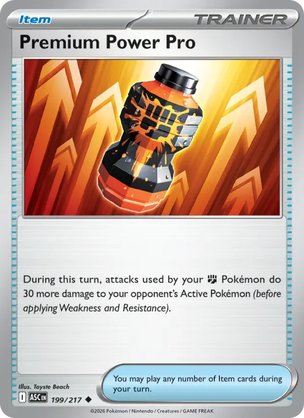 Premium Power Pro Reverse Holo 199/217 Ascended Heroes Pokémon Card