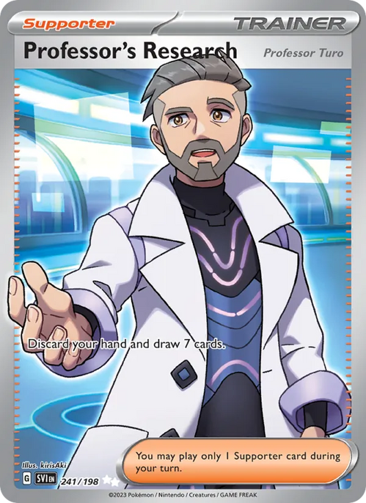 Professor's Research Holo 241/198 Scarlet & Violet Pokémon Card