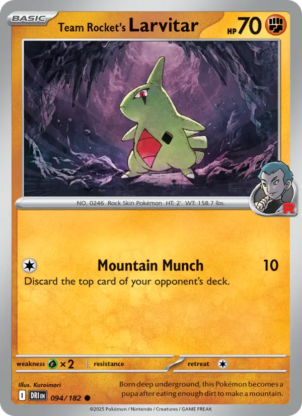 Team Rocket's Larvitar (DRI) 094