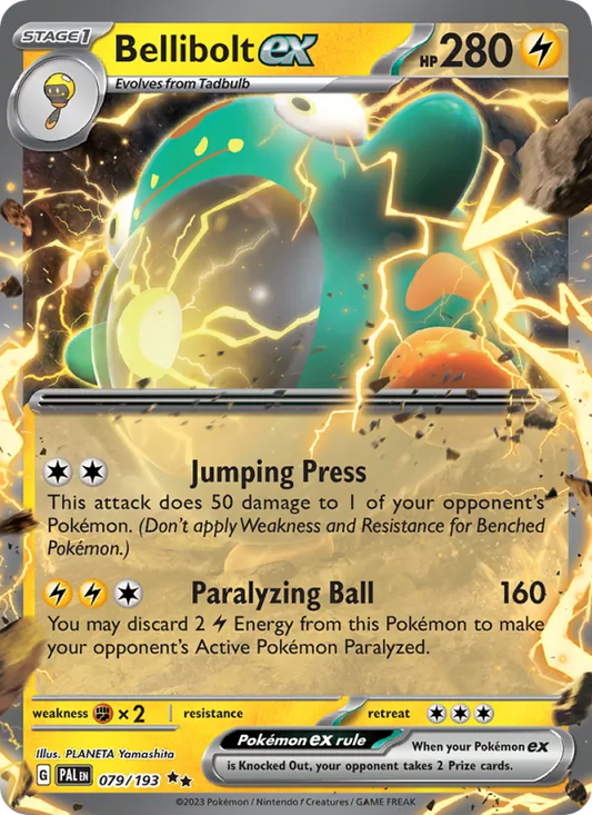 Bellibolt ex Holo 079/193 Paldea Evolved Pokémon Card