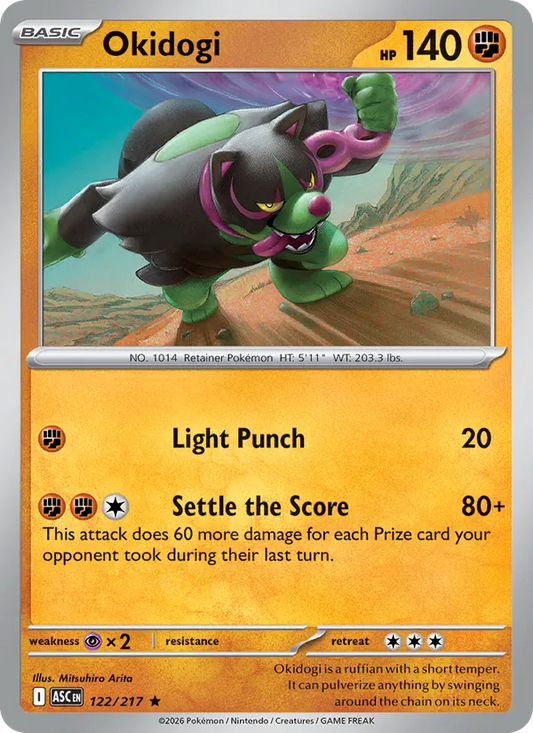 Okidogi Holo 122/217 Ascended Heroes Pokémon Card
