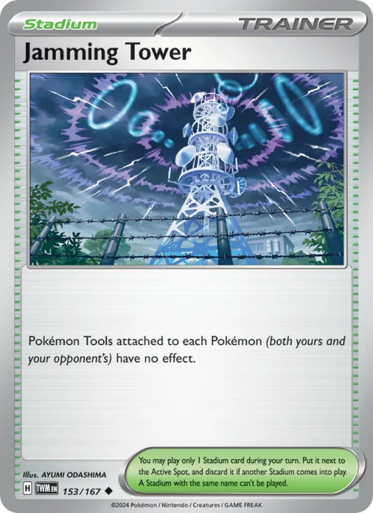 Jamming Tower Normal 153/167 Twilight Masquerade Pokémon Card