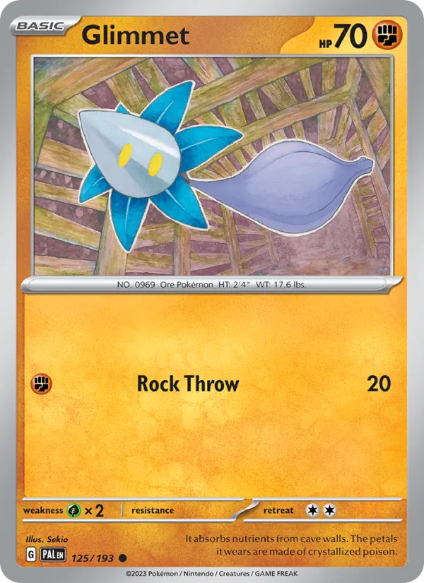 Glimmet Normal 125/193 Paldea Evolved Pokémon Card