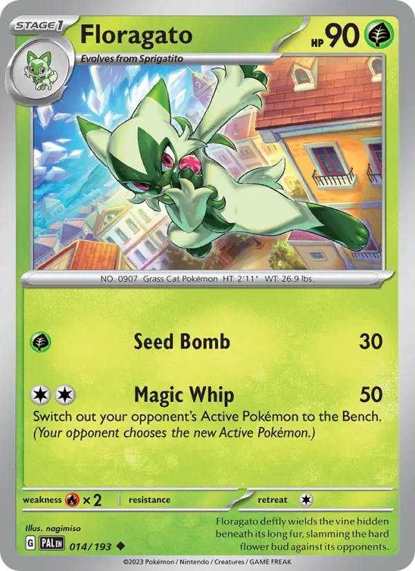 Floragato Non-Foil 014/193 Paldea Evolved Pokémon Card