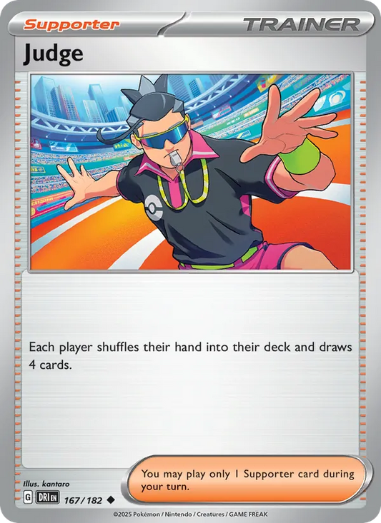 Judge Normal 167/182 Destined Rivals Pokémon Card