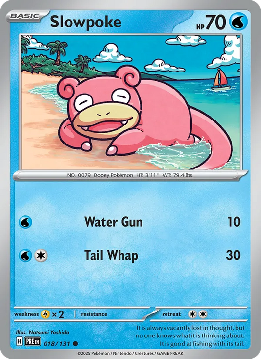 Slowpoke Normal 018/131 Prismatic Evolutions Pokémon Card