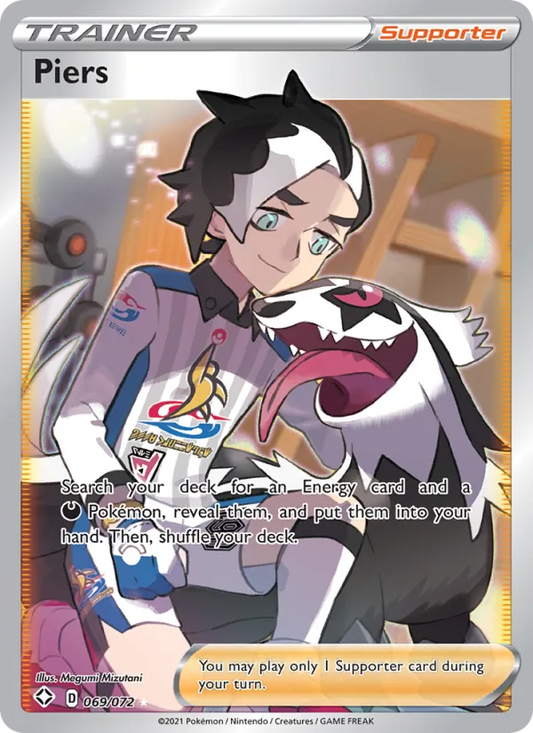 Piers Holo 069/72 Shining Fates Pokémon Card
