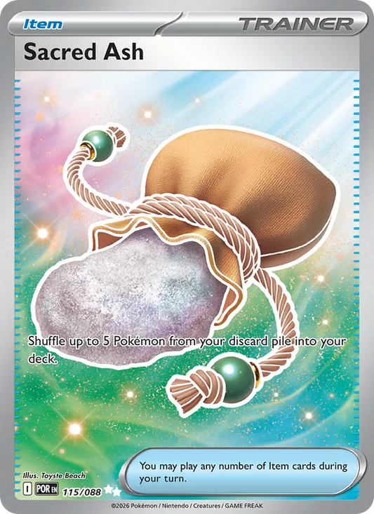 Sacred Ash Holo 115/88 Perfect Order Pokémon Card