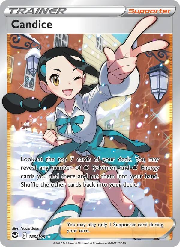 Candice Holo 189/195 Silver Tempest Pokémon Card