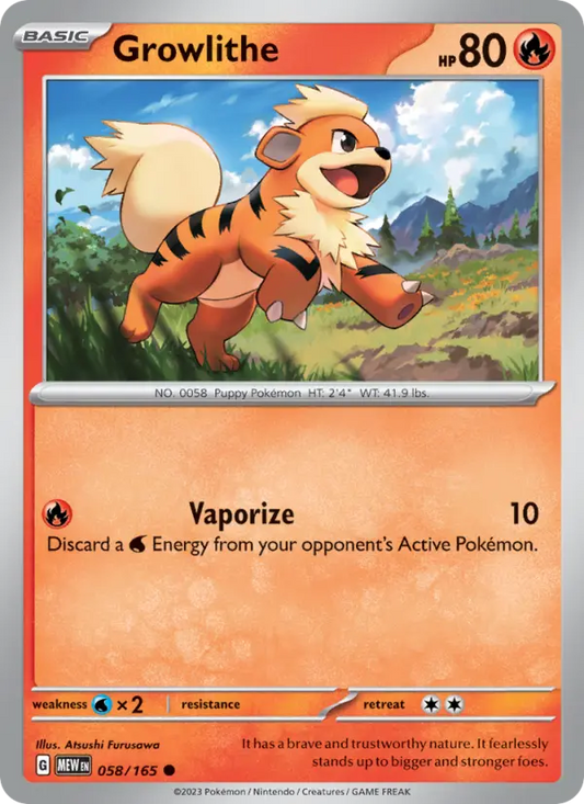 Growlithe (MEW) 058