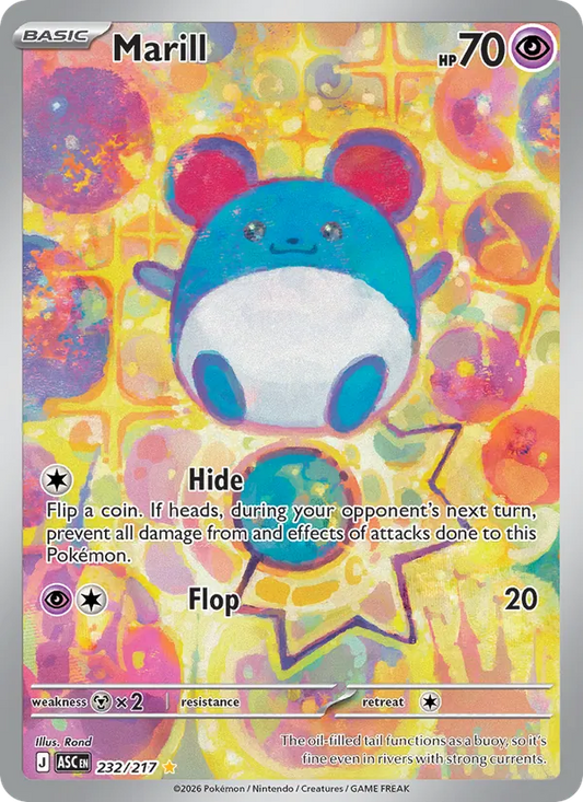 Marill Holo 232/217 Ascended Heroes Pokémon Card