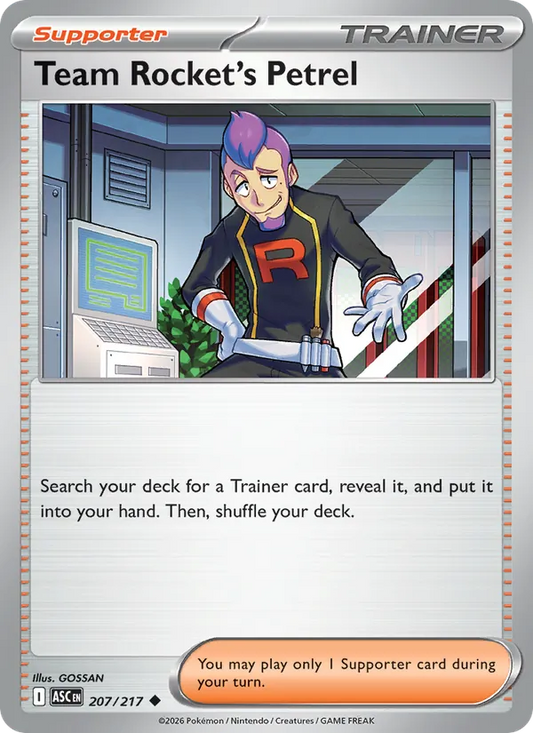 Team Rocket's Petrel Normal 207/217 Ascended Heroes Pokémon Card