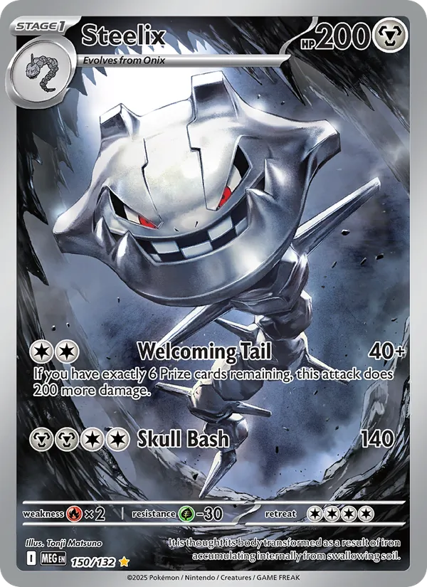 Steelix Holofoil 150/132 Mega Evolution Pokémon Card
