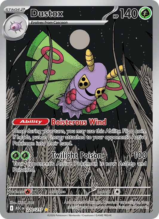Dustox Holo 220/217 Ascended Heroes Pokémon Card
