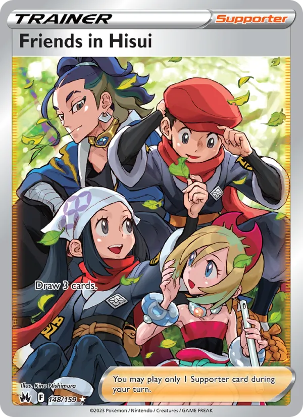 Friends in Hisui Holo 148/159 Crown Zenith Pokémon Card