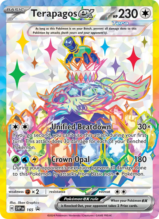 Terapagos ex Holo 165/225 SVP Black Star Promos Pokémon Card