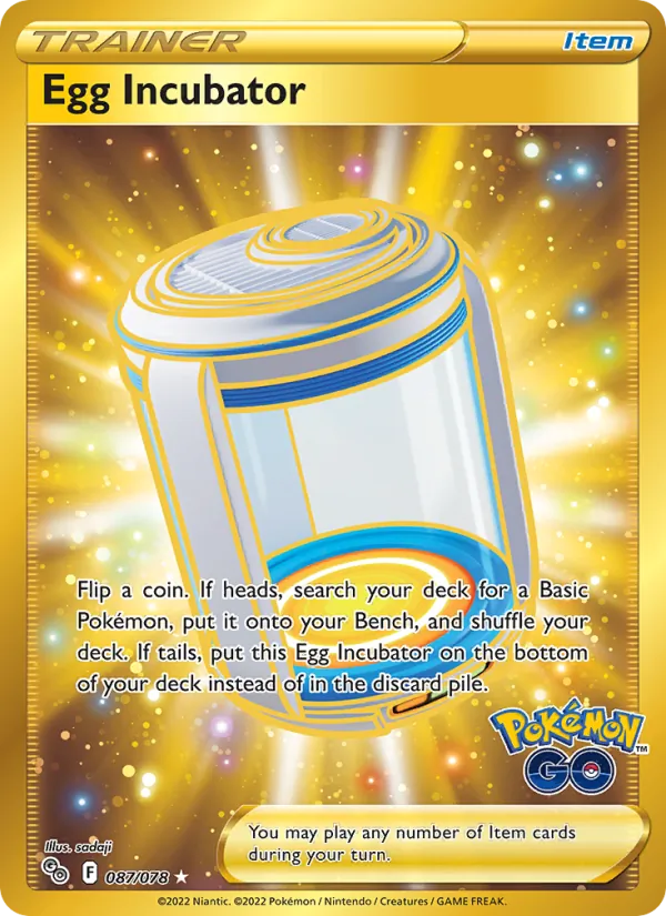 Egg Incubator Holo 087/78 Pokémon GO Pokémon Card