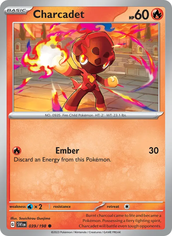 Charcadet Non-Foil 039/198 Scarlet & Violet Pokémon Card