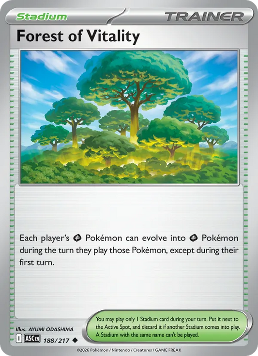 Forest of Vitality Normal 188/217 Ascended Heroes Pokémon Card
