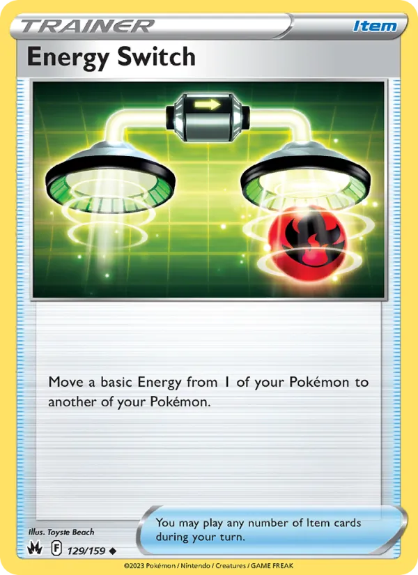 Energy Switch Reverse Holo 129/159 Crown Zenith Pokémon Card