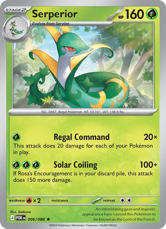 Serperior Normal 006/88 Perfect Order Pokémon Card