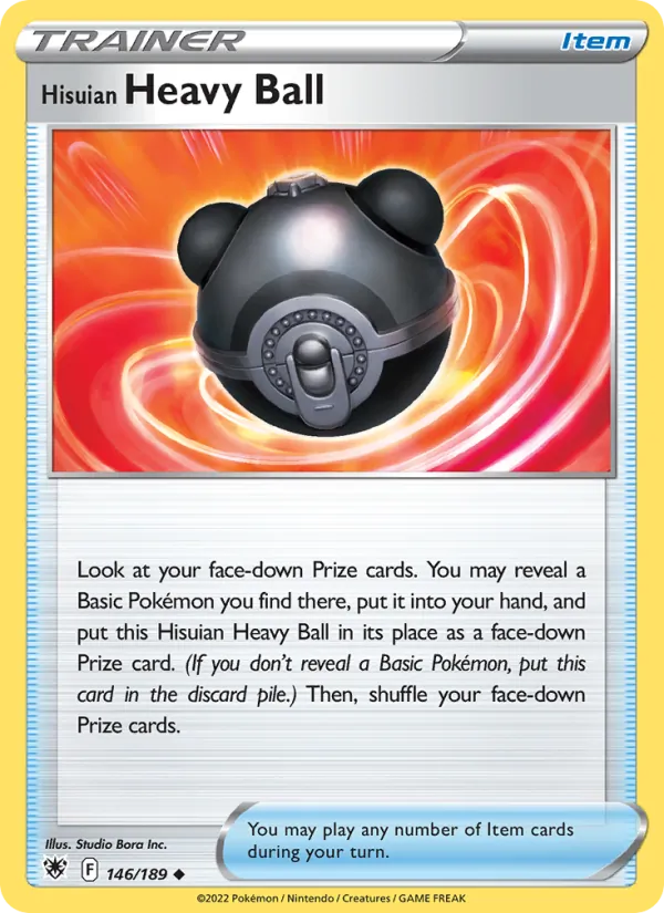 Hisuian Heavy Ball Reverse Holo 146/189 Astral Radiance Pokémon Card