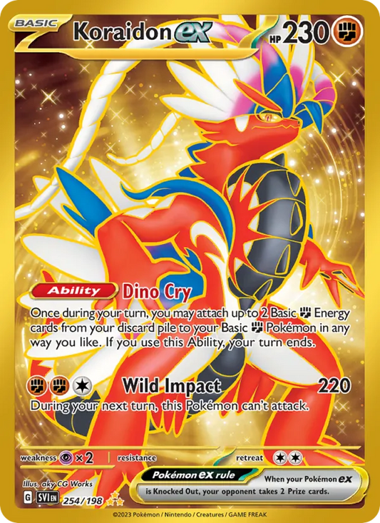Koraidon ex Holo 254/198 Scarlet & Violet Pokémon Card