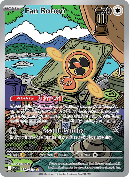 Fan Rotom Holo 250/217 Ascended Heroes Pokémon Card