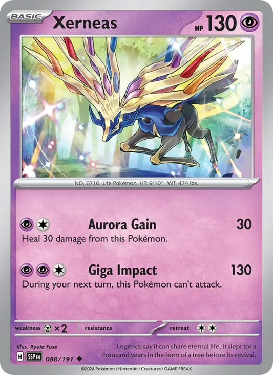 Xerneas Normal 088/191 Surging Sparks Pokémon Card