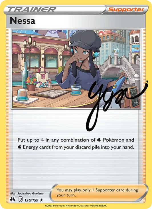 Nessa Reverse Holo 136/159 Crown Zenith Pokémon Card