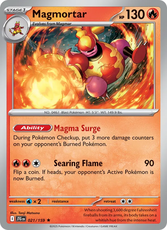 Magmortar Holo 021/159 Journey Together Pokémon Card