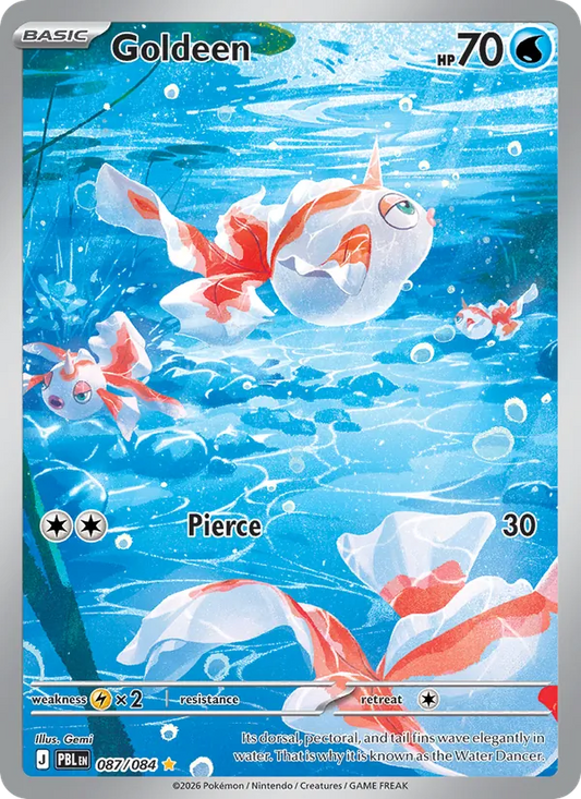 Goldeen Holo 087/84 Pitch Black Pokémon Card