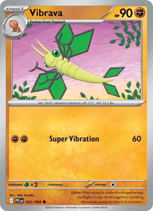 Vibrava Normal 052/94 Phantasmal Flames Pokémon Card