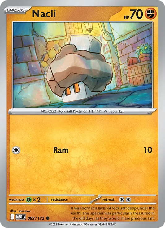 Nacli Normal 082/132 Mega Evolution Pokémon Card