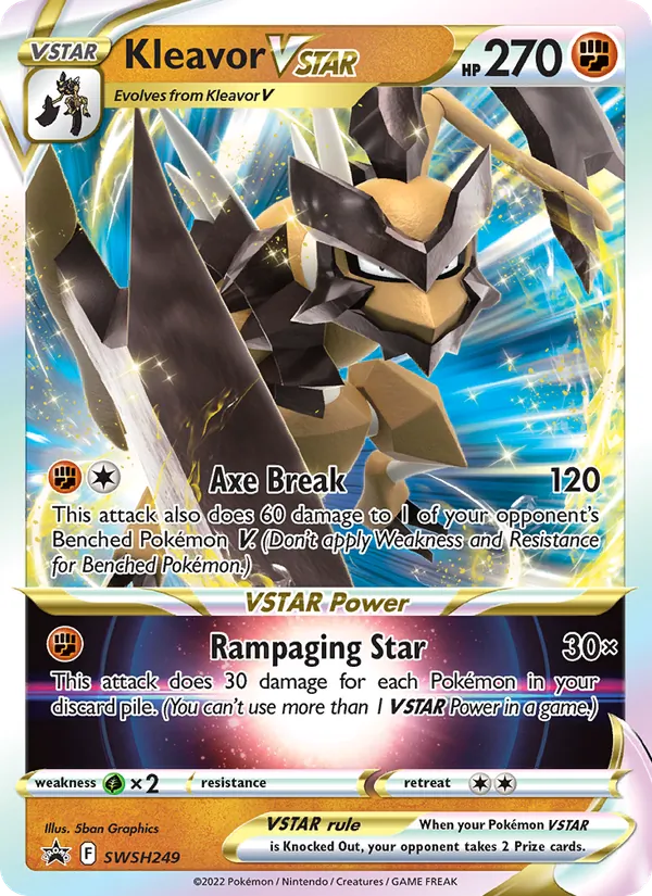 Kleavor VSTAR Holo WH249/307 SWSH Black Star Promos Pokémon Card
