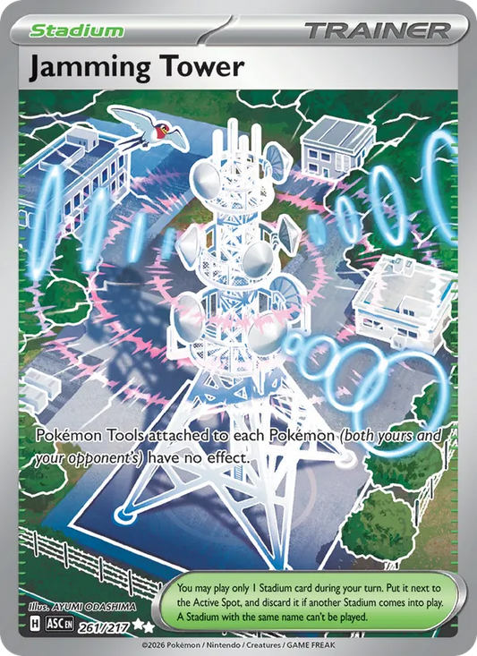 Jamming Tower Holo 261/217 Ascended Heroes Pokémon Card