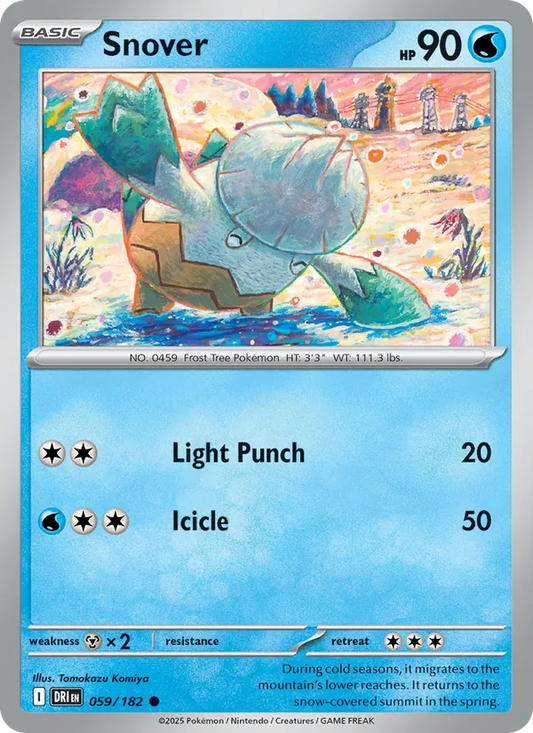 Snover Normal 059/182 Destined Rivals Pokémon Card