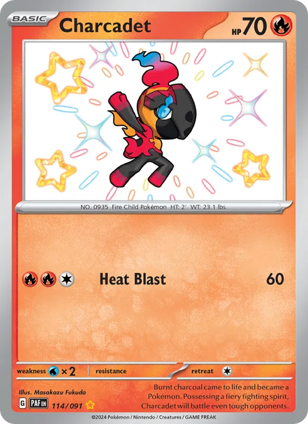 Charcadet Holo 114/91 Paldean Fates Pokémon Card