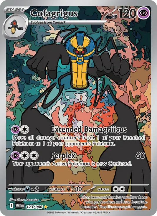 Cofagrigus Holo 123/86 White Flare Pokémon Card