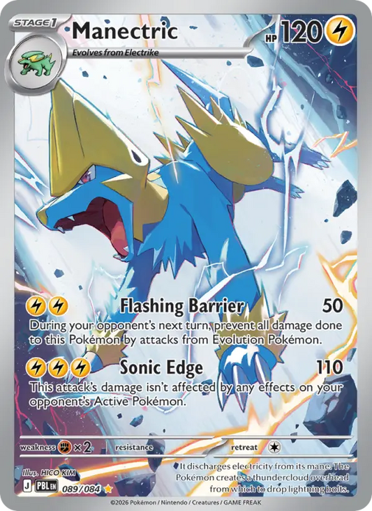 Manectric Holo 089/84 Pitch Black Pokémon Card