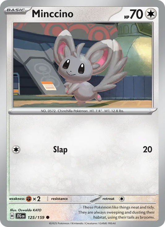 Minccino Normal 125/159 Journey Together Pokémon Card