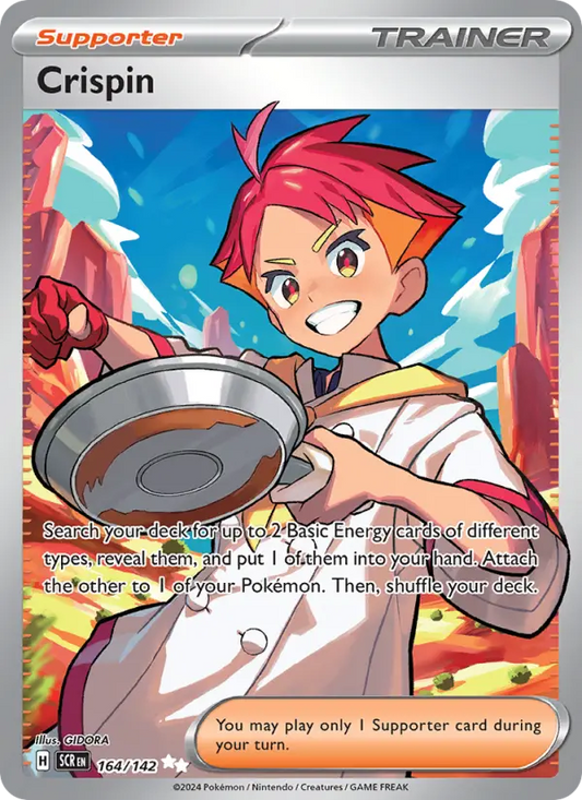 Crispin Holo 164/142 Stellar Crown Pokémon Card