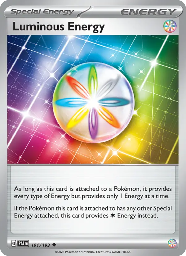 Luminous Energy Non-Foil 191/193 Paldea Evolved Pokémon Card