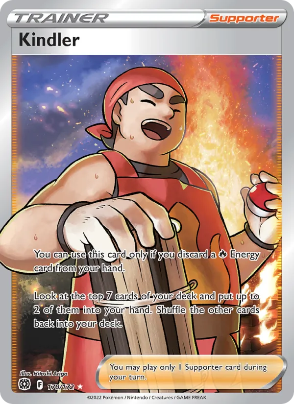 Kindler Holo 170/172 Brilliant Stars Pokémon Card