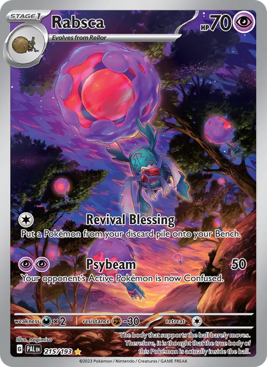 Rabsca Holo 215/193 Paldea Evolved Pokémon Card